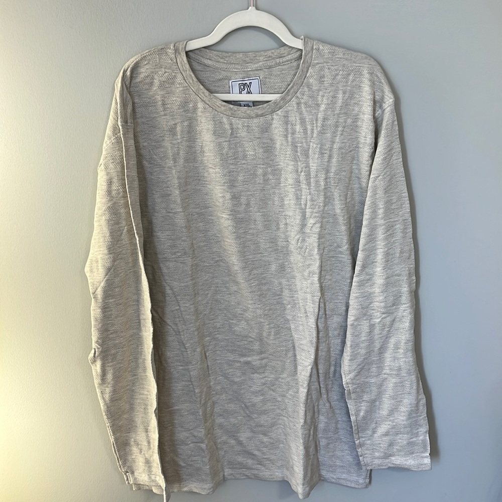 NWT PX Clothing Men's Textured Long-Sleeve Shirt
